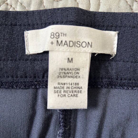 89th & Madison Capris, deep navy, elastic waist, size M - Picture 6 of 6